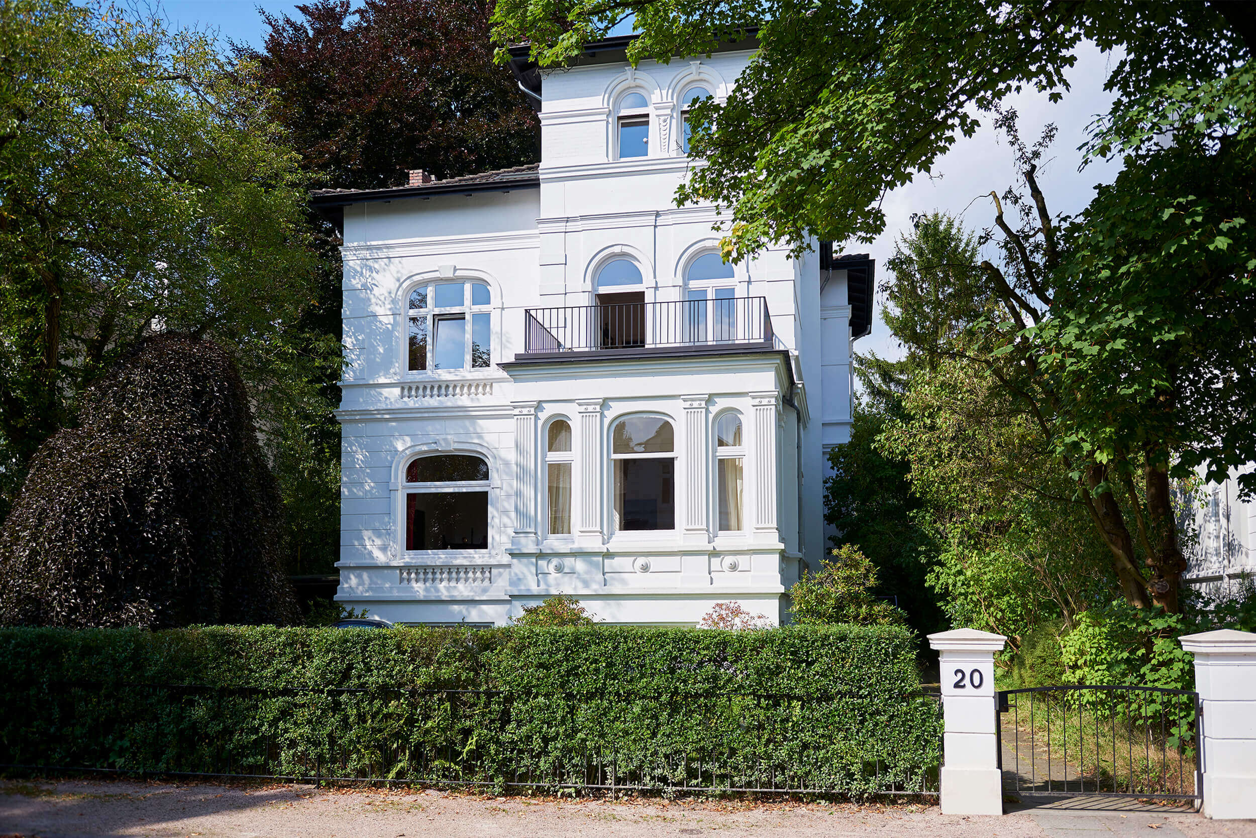 Fassadenrenovierung einer Villa in Hamburg