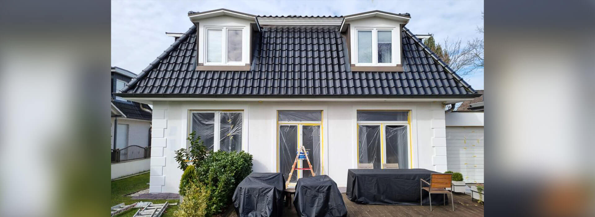 Fassadenrenovierung eines Einfamilienhauses in Hamburg
